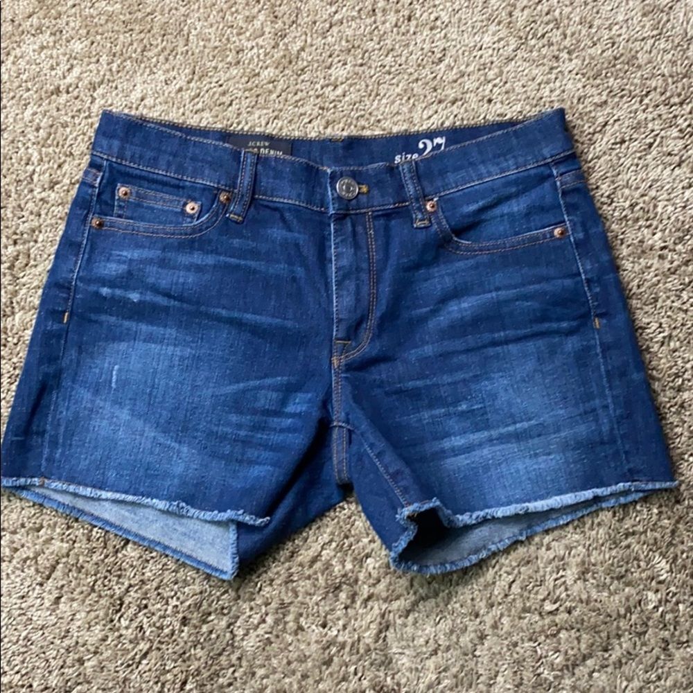 J.Crew Indigo Denim Jean Shorts 27